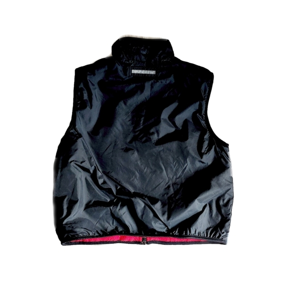 Free Country Womens Reversible Red Fleece/Black Zip Vest Size S - Picture 7 of 8